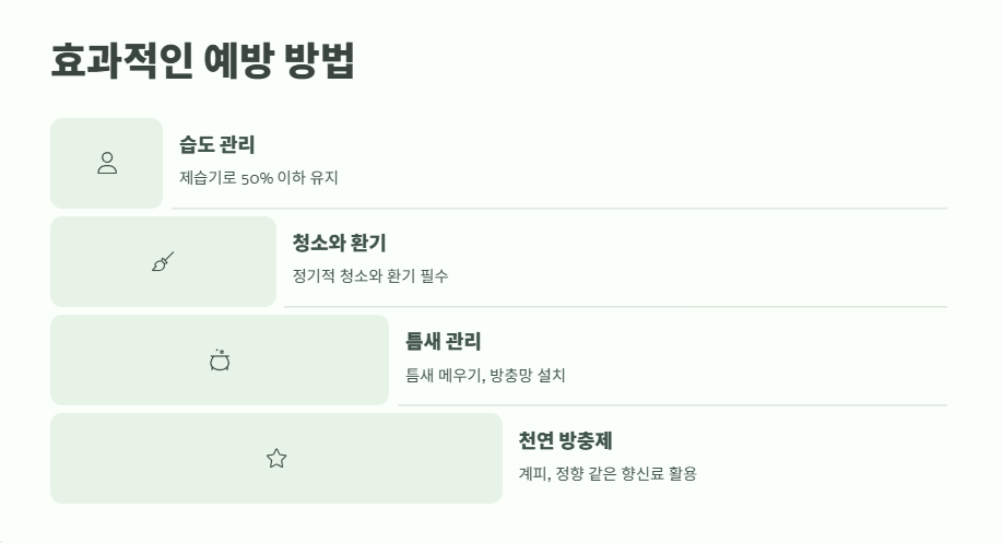 좀벌레 생기는 이유 예방법 11