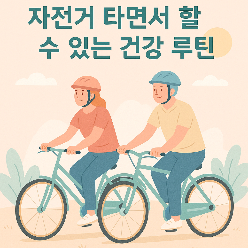자전거 타면서 할 수 있는 건강 루틴 – 50대 이상 실천 팁