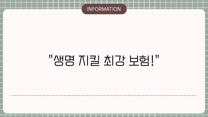 에이스 손해본 3대질병보장보험 암쭌심장 보장 끝판왕