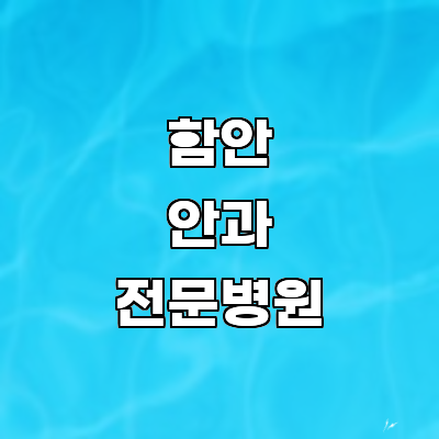 함안군 안과