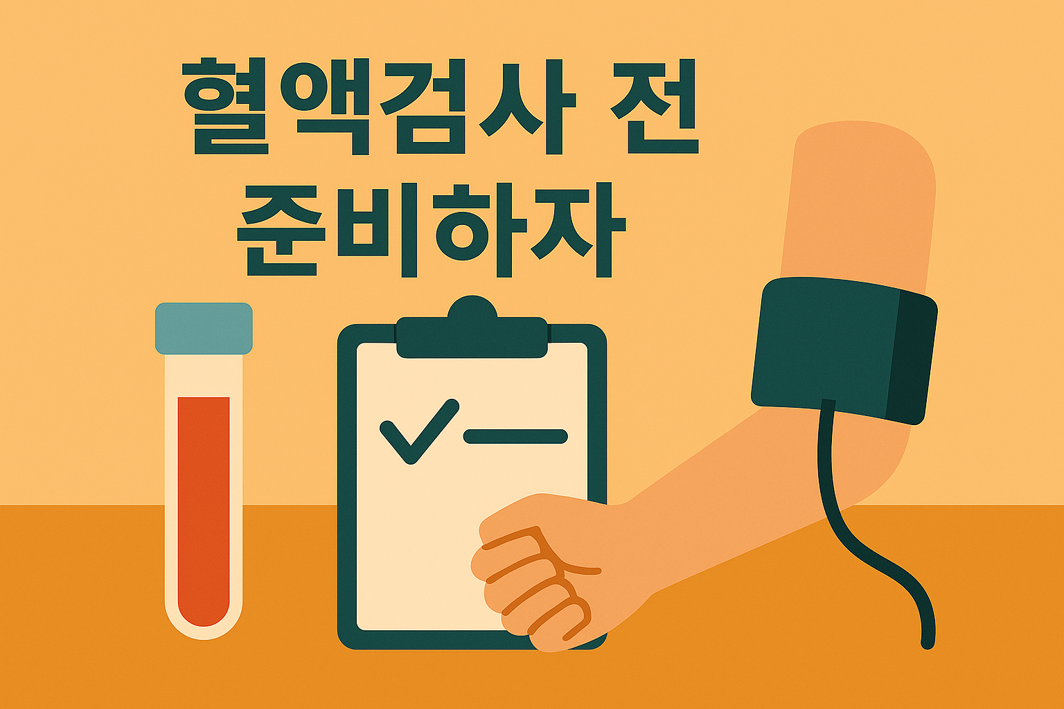 혈액검사 전 준비하자