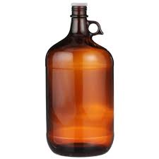 1 gallon amber glass bottle screw top