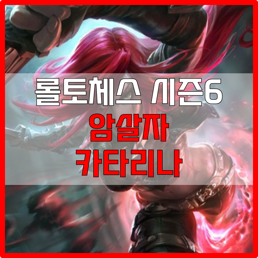  롤체 시즌6 암살자 카타리나 덱