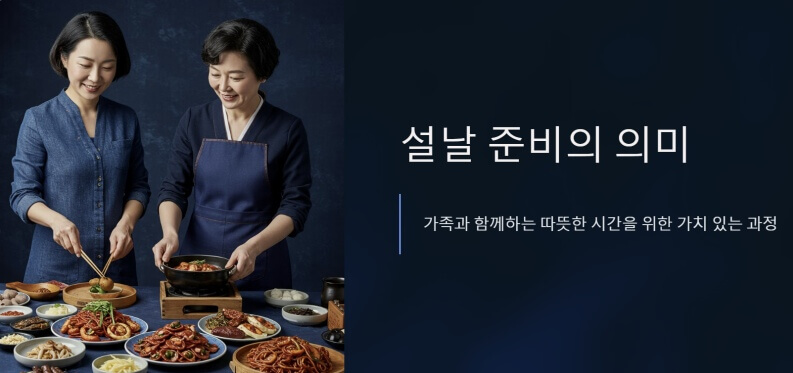설날 준비 이미지