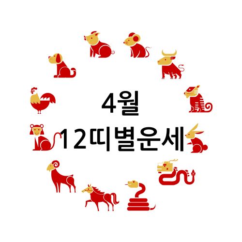 2024년 4월 띠별 운세 – 태어난 연도와 함께 알아보는 재물·관계·이직·승진운 및 행운 원석