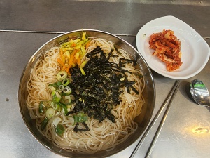  광명전통시장 진도식당 잔치국수 후기
