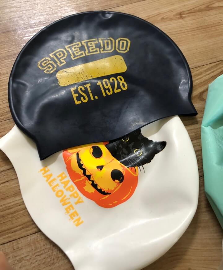  수영모자  쓰는 법