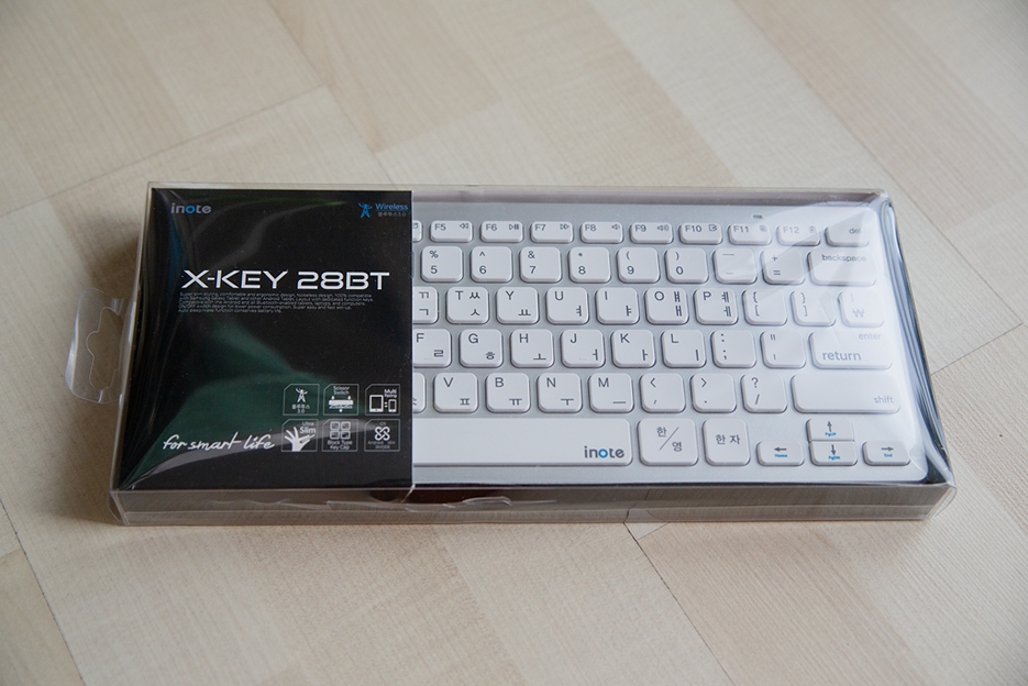  가볍고 가지고 다니기 편한 가성비 좋은 블루투스 키보드 개봉기(퓨전 FNC INOTE X-KEY 28BT)