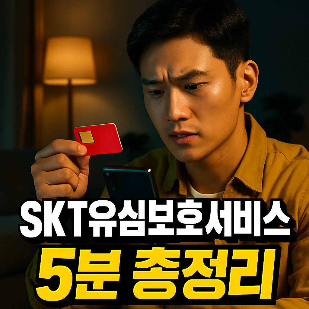 SKT 유심보호서비스 사용법, 유심교체 신청까지 5분 정리