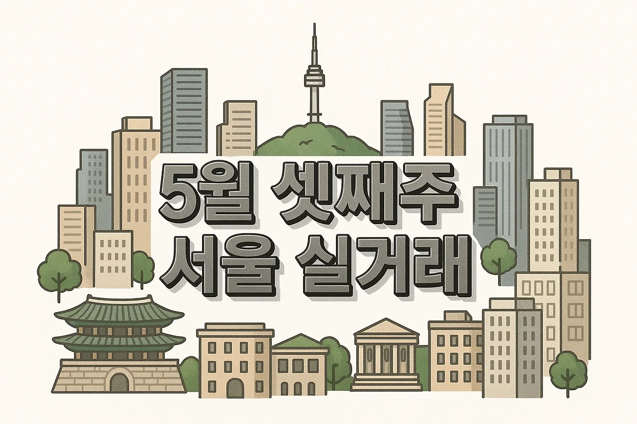 AI이미지. 5월 셋째주 서울 실거래 키워드를 담은 썸네일을 표현한 가상 이미지