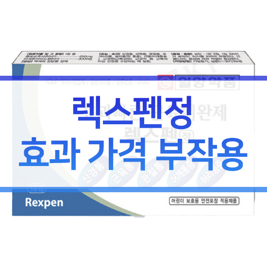  렉스펜정 부작용 가격 효능 성분