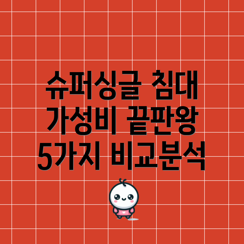 슈퍼싱글침대2개가성비최고5가지상세비교분석및선택가이드
