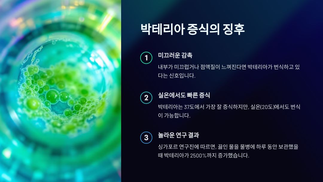 박테리아 증식 문제