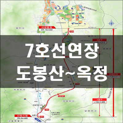  7호선 도봉산~옥정 광역철도 연말 착공