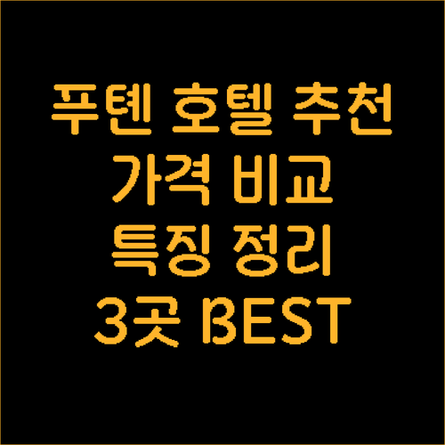 선전 푸톈구 호텔 추천 3곳 가격 비
