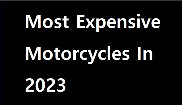 2023년 가장 비싼 오토바이 VIDEO: Most Expensive Motorcycles In 2023