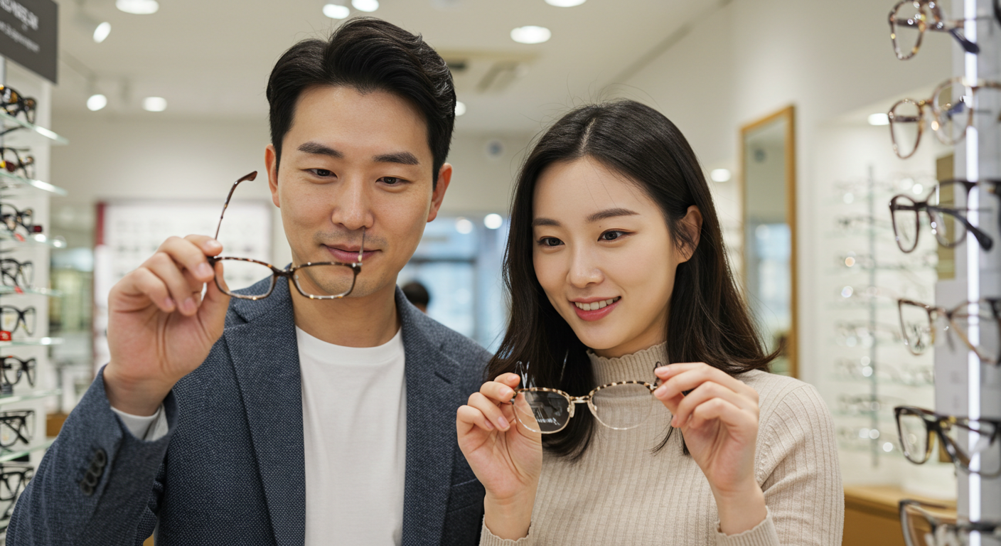 다초점 렌즈 안경테