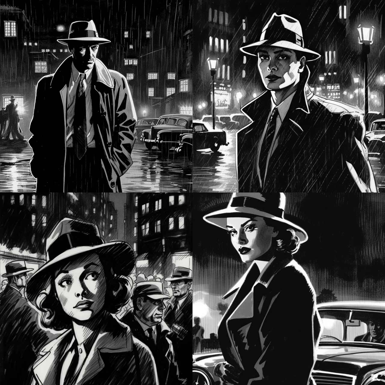Noir Comic Art