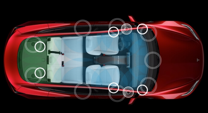 테슬라 모델 3 사진(오디오 장치)