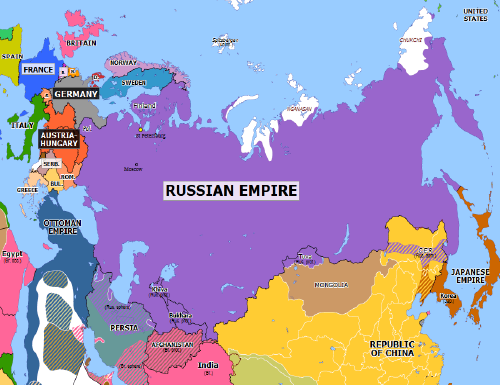 1914년 러시아 제국 영토
