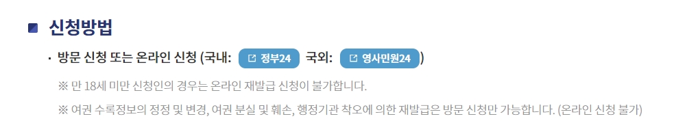 여권 재발급 절차