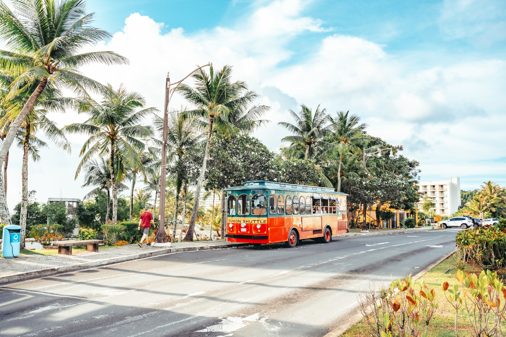 괌 공항 셔틀버스 픽업 샌딩, 공항 호텔 숙소 편리한 교통 - 괌이지닷컴