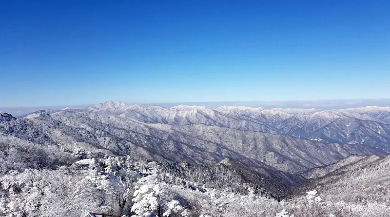 지리산 설경 상고대