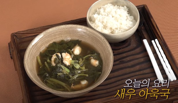 아욱된장국 만드는 법 아욱관리법 아침 스프종류 아오이요리 말린새우 아우꾸스프 만드는 법