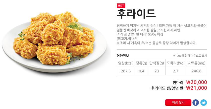 BHC치킨메뉴가격 및 2024년 최신