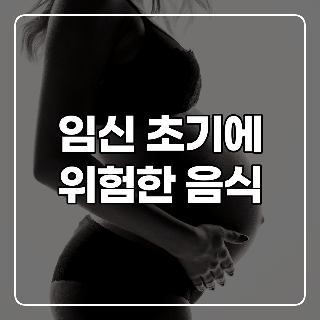  임신초기에 '이 것' 먹지마요! 좋은 음식만 먹기.