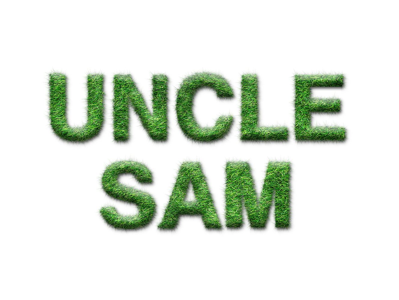 포토샵 잔디 텍스트 결과물