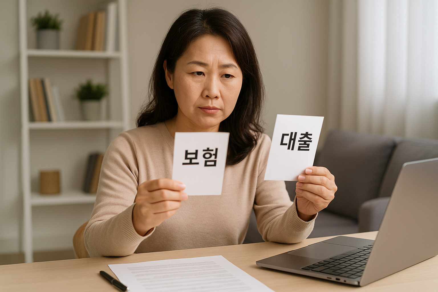 보험과 대출의 선택 관련 이미지