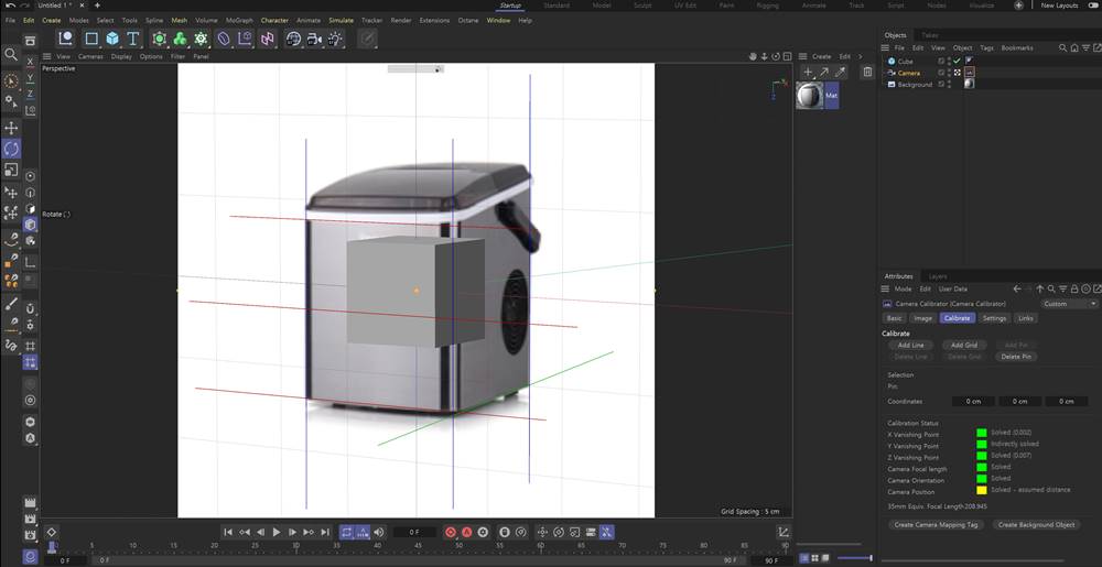 C4D-CAMERA-CALIBRATOR