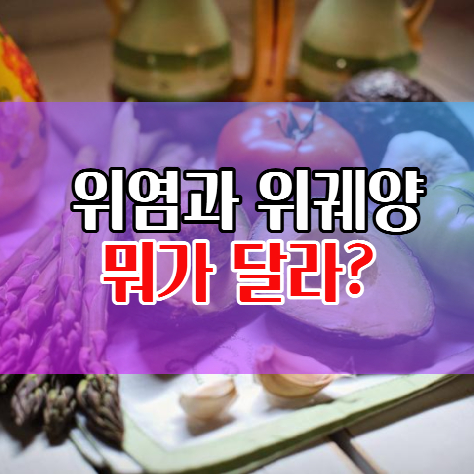  위염 증상과 위궤양증상 차이