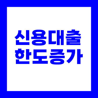 신용대출 한도증가