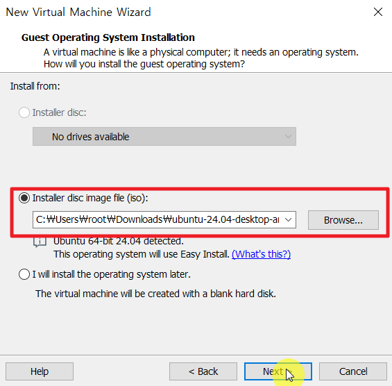 Vmware가상머신-install-disc-image-file