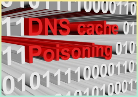 DNS 캐시 포이즈닝을 감각적으로 표현한 시각적 문구