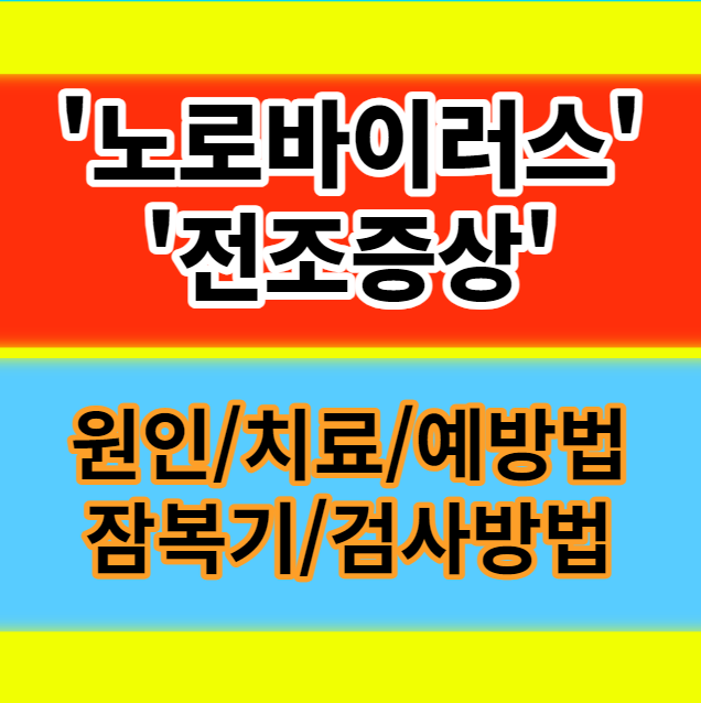  노로 바이러스 장염증상 원인 치료 전염 예방법 잠복기 검사방법 정보