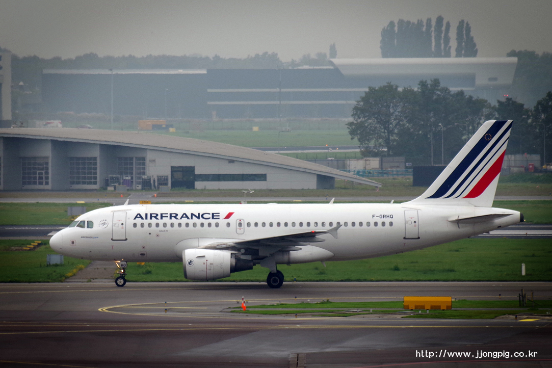 에어 프랑스 Air France AF AFR F-GRHQ A319-100 Airbus A319-100 A319 스히폴(스키폴) Amsterdam - Schiphol 암스텔담(암스테르담) Amsterdam AMS EHAM