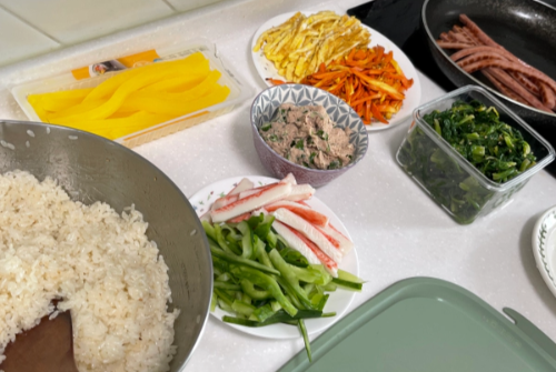 김밥 맛있게 싸는법
