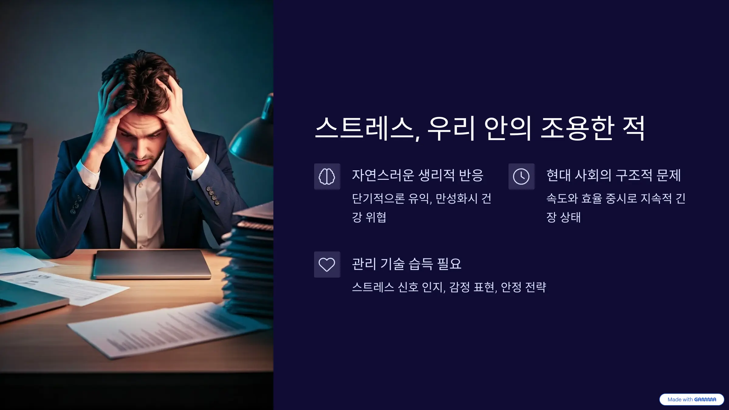 스트레스, 우리 안의 조용한 적