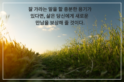풀속 좁은 길