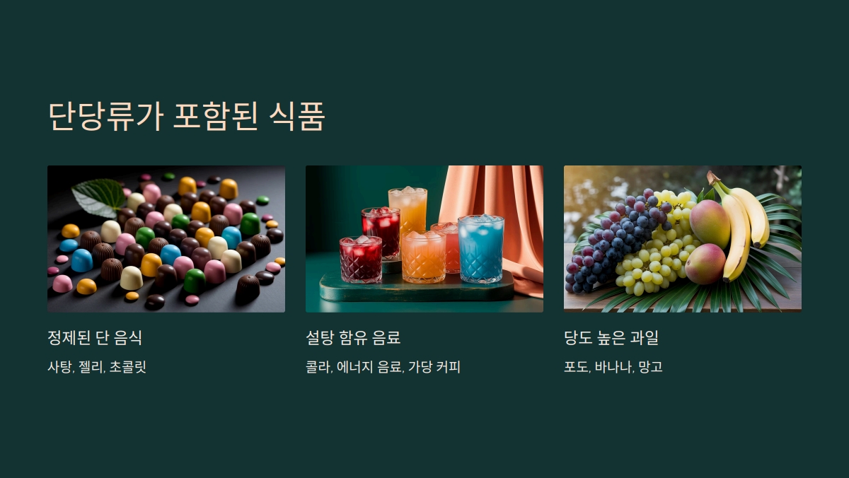 단당류 음식