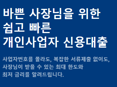 개인사업자 대출