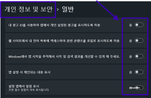 윈도우11 쓰는데 광고 때문에 짜증난다면? 광고 안뜨는방법 종결