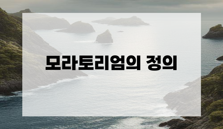 **모라토리엄의 정의**