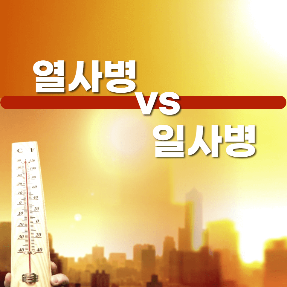  한눈에 보는 열사병과 일사병의 차이점, 주의사항 알아보자!