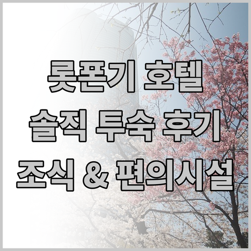 롯폰기 호텔 S 실제 투숙객 후기 조