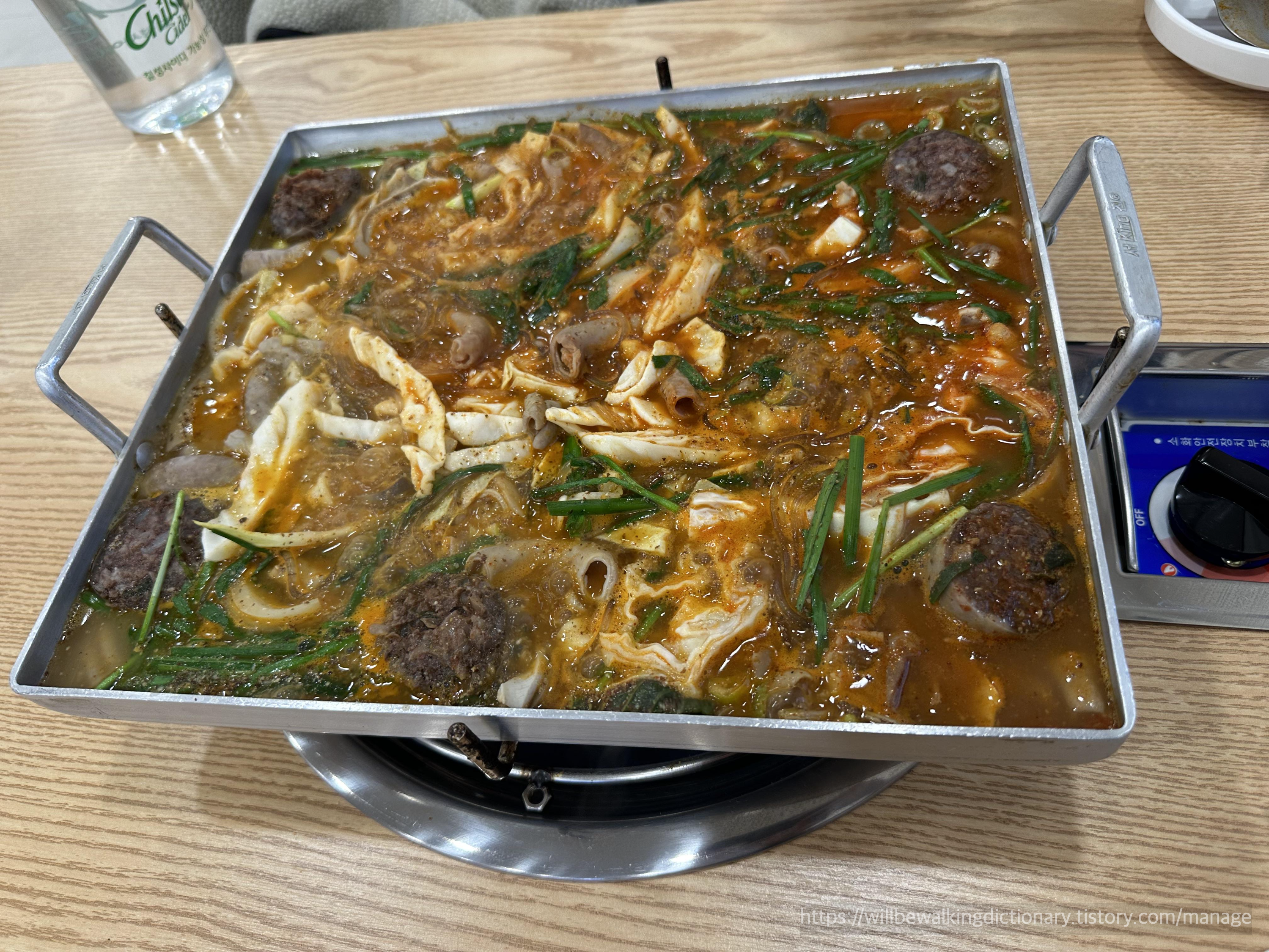 모듬철판요리 2인 조리 후
