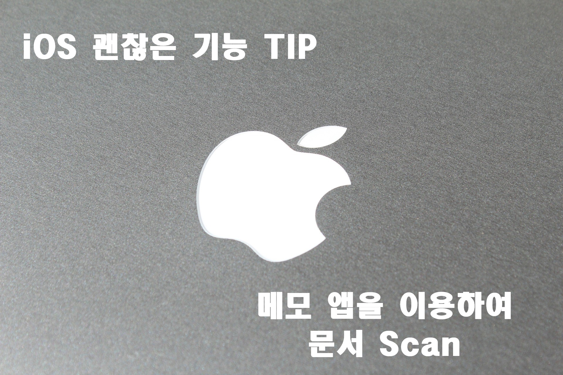  아이폰에서 문서 스캔 기능 Tip